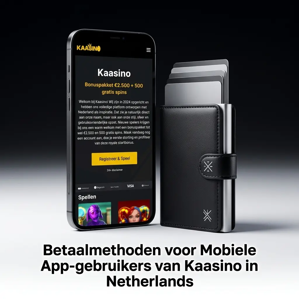 Betaalmethoden beschikbaar in de Kaasino mobiele app