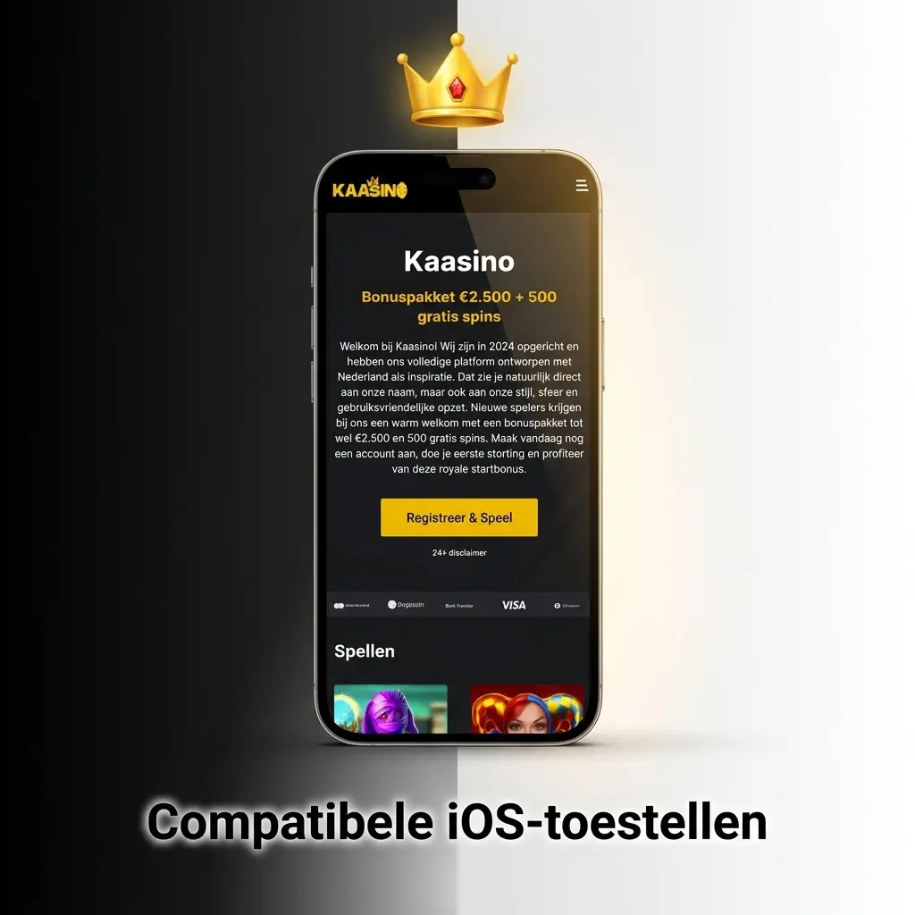 Compatibele iOS-toestellen voor de Kaasino app