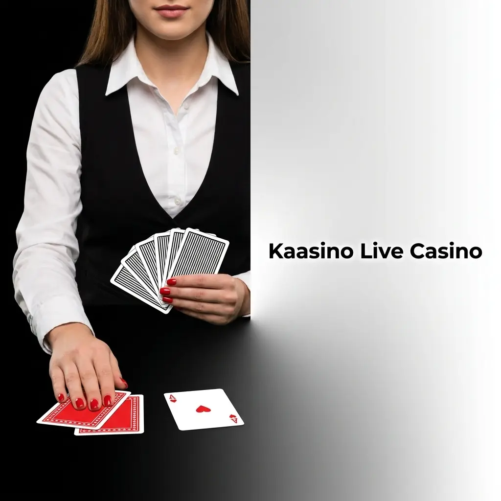Live dealer aan een kaasino tafel tijdens een videostream