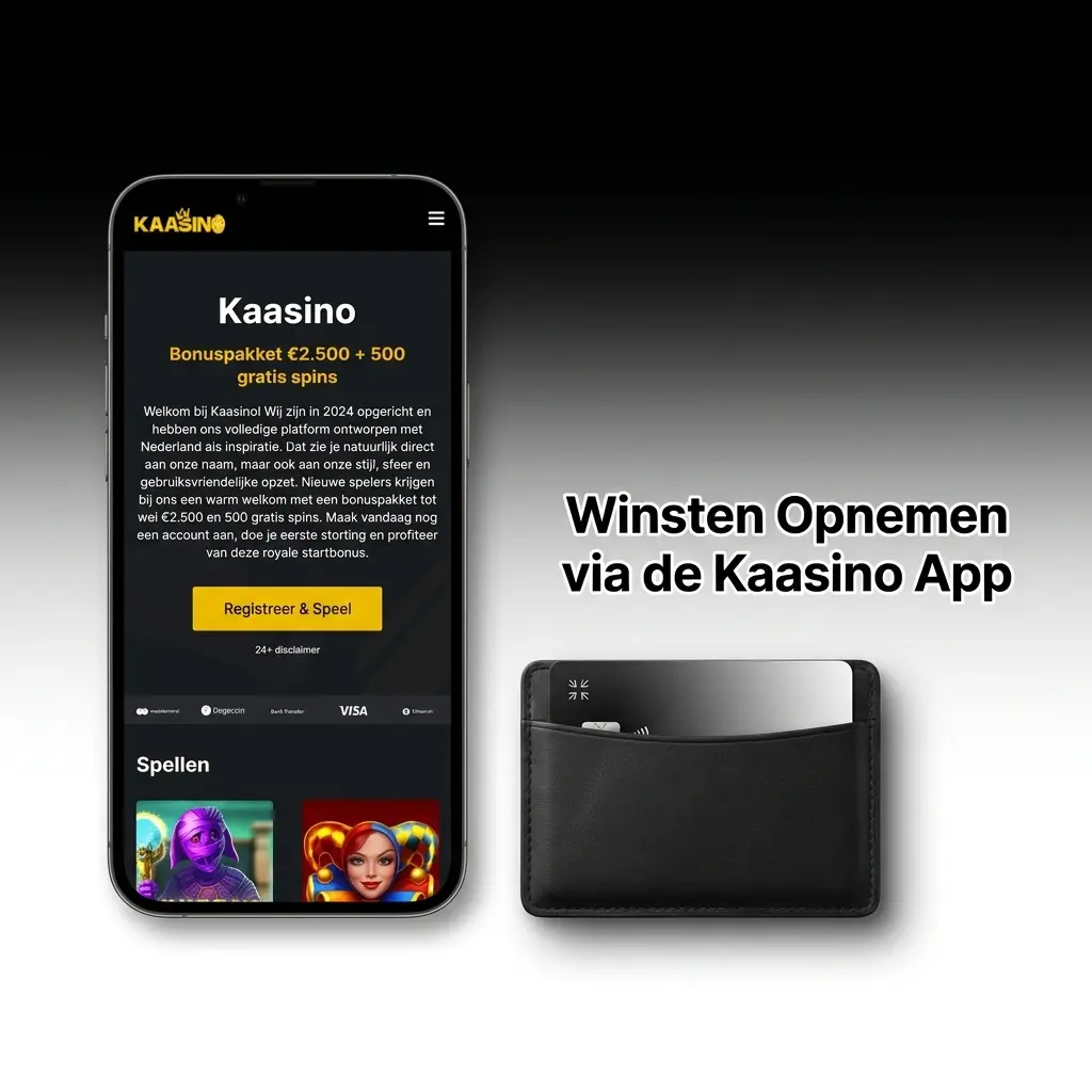 Winsten opnemen via de Kaasino app